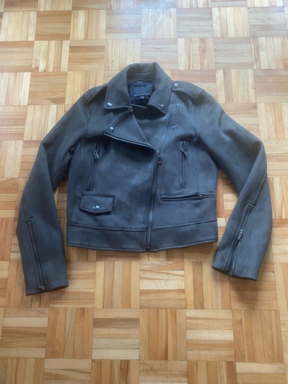Banana Republic Women’s ollive suede Moto Jacket